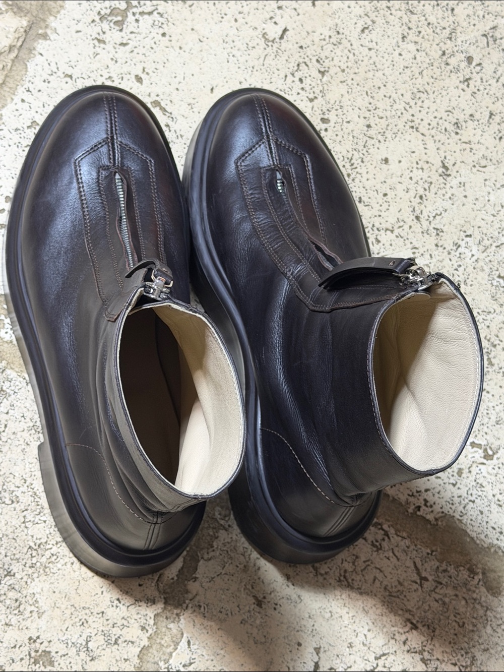 The Row Zipped Booties Size 38 1/2 In Great Pre-Loved shape 👢 - Picture 9 of 15
